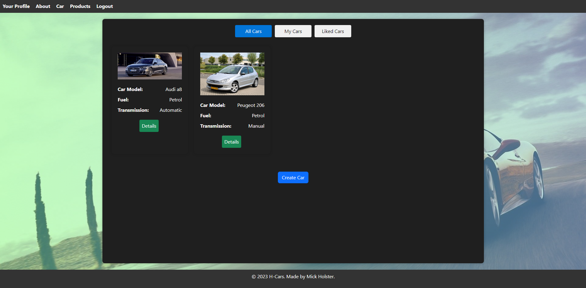 Client side Screenshot
